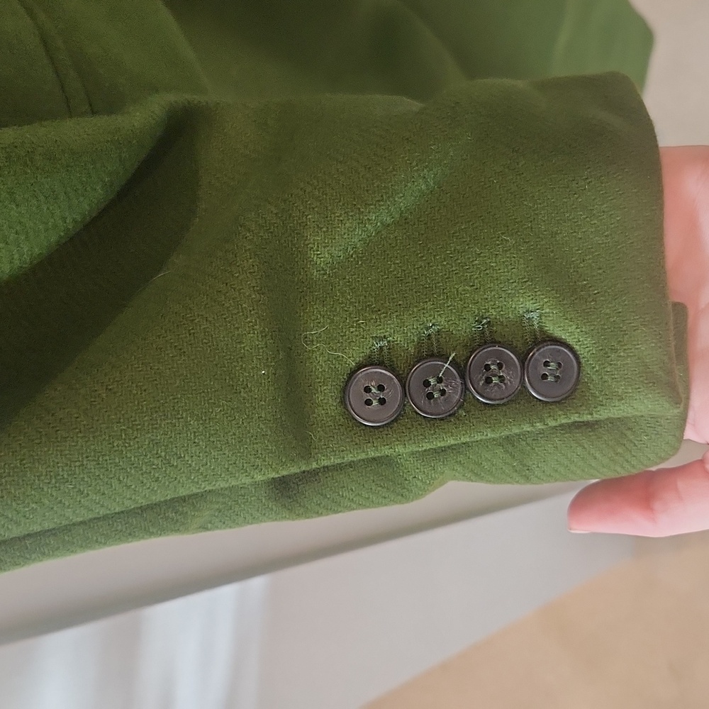 Thakoon Green Single Breasted Wool Coat NWT - Picture 7 of 13